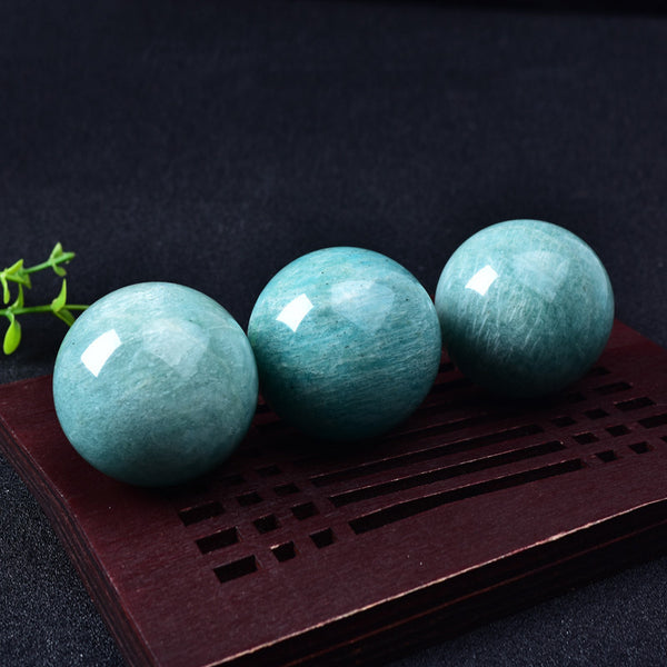 Water Element : Amazonite Crystal Sphere Ornaments